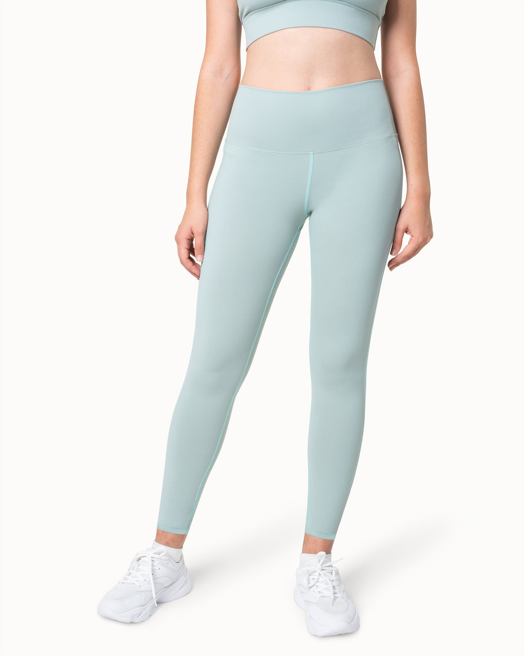 Legging fitness long coton extensible ceinture basse femme - 1